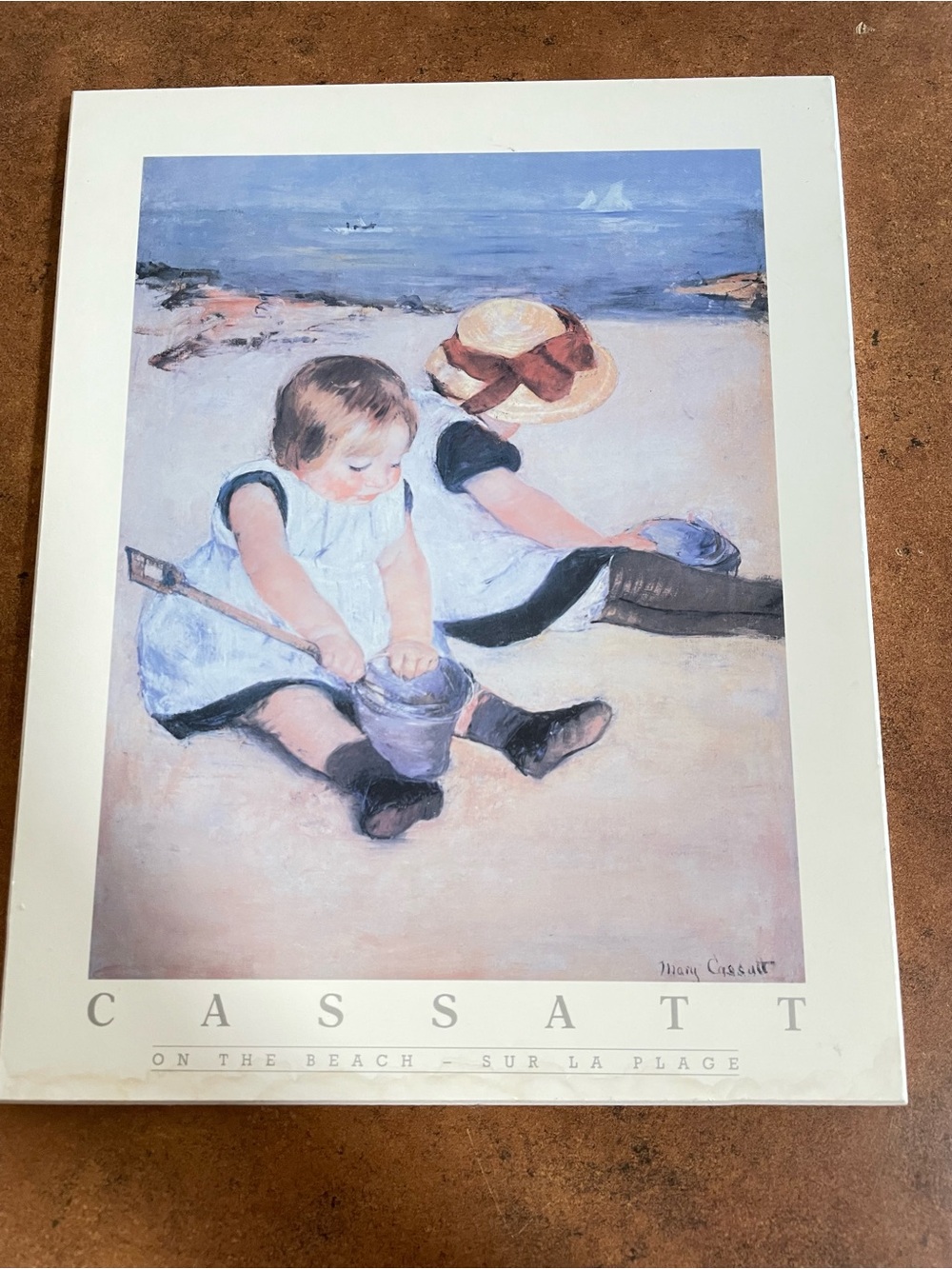 “Children playing on the beach” Painting